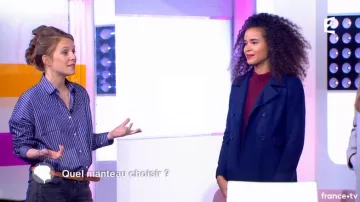 El abrigo largo azul marino recomendado por Sophie Brafman danc está en el programa del 09/01/2018