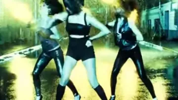 The pants slim black one of the dancers in the film Fatal Bazooka