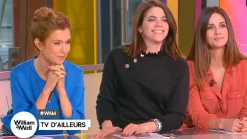 Le bracelet manchette damier de Julia Molkhou dans William à midi du 11/01/2018