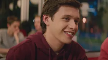 The hoody red of Simon Spier (Nick Robinson) in Love, Simon
