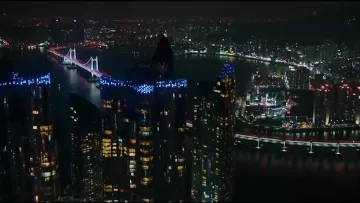 Le pont suspendu Gwangan de Busan en Corée du Sud dans Black Panther