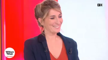Jacket blazer navy collar lace of Caroline Delage in William noon of the 12/01/2018