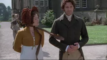 The brown hat type charlotte Elizabeth Bennet (Jennifer Ehle) in Pride and prejudice S01E04