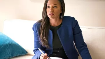 El vestido negro de Michaela Pratt (Aja Naomi King) en Murder S04E04