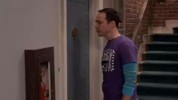 Le Motif de Test de la chemise de Sheldon Cooper (Jim Parsons) dans La Théorie du Big Bang S11E09
