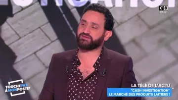 La camiseta con estampado flash de Cyril Hanouna en #TPMP Touche pas à mon poste del 17/01/2018