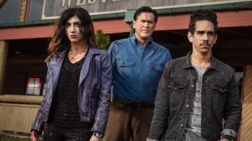 Purple Leather Jacket worn by Kelly Maxwell (Dana Delorenzo) as seen in Ash VS Evil Dead S01E03