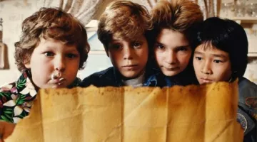 The treasure map and the key skeleton of the kids in The Goonies