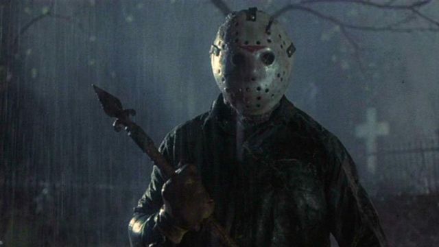 The mask of Jason (Ari Lehman) in Friday the 13th
