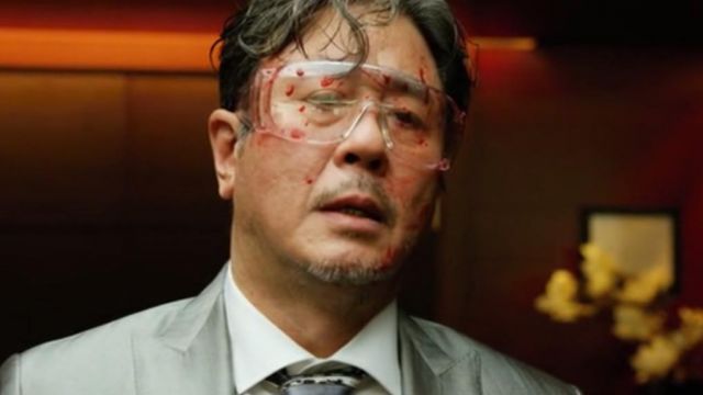 The goggles are transparent to Mr Jang (Min-sik Choi) in Lucy