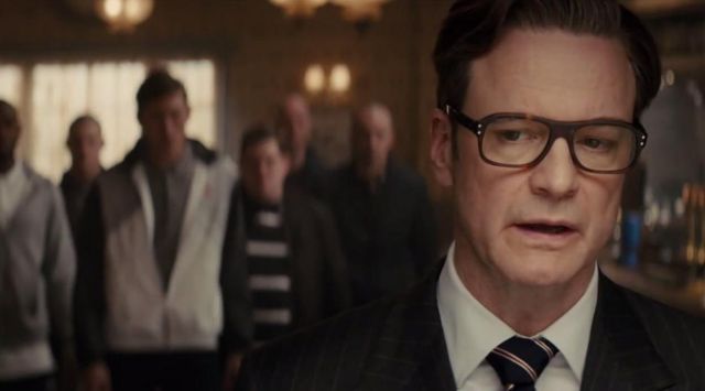 The eyeglasses of Harry Hart (Colin Firth) in Kingsman : the Secret Service