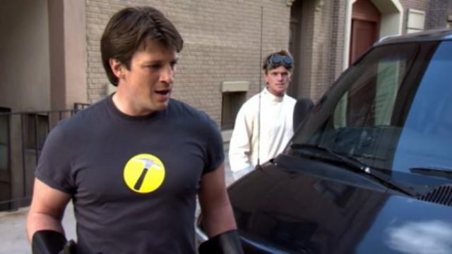 The t-shirt Captain Hammer (Nathan Fillion) in Dr. Horrible