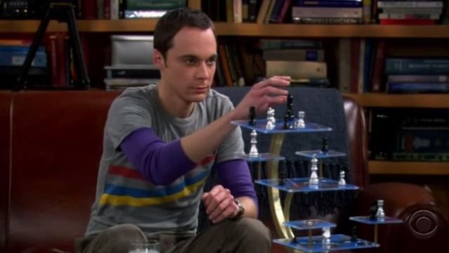 TBBT - The Big Bang Theory - 3D Schach Sheldon vs Leonard 