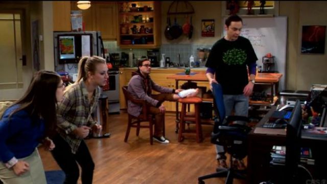 Le t-shirt "monsters" de Sheldon Cooper (Jim Parsons) dans The Big Bang Theory S02E14