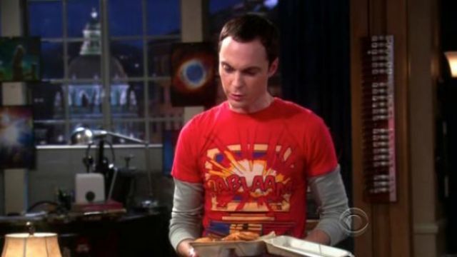 style3 Bazinga T-Shirt Homme The Big Bang Theory Sheldon TBBT 