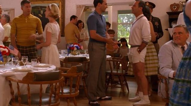 Les authentiques chaussures Golf Spectator de Don Draper (Jon Hamm) dans Mad Men (Saison 2 Épisode 6)
