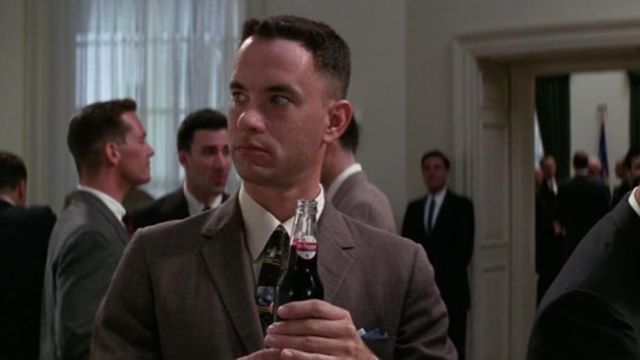 The drink Dr Pepper in Forrest Gump (Tom Hanks) in Forrest Gump