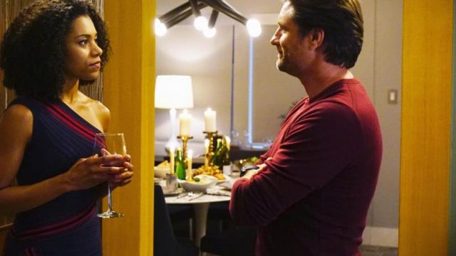 La robe de Maggie (Kelly McCreary) dans Grey's Anatomy