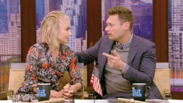 Vilia Floral Dress by IRO worn by Kelly Ripa as seen in Live with Kelly and Ryan (oct 2017)