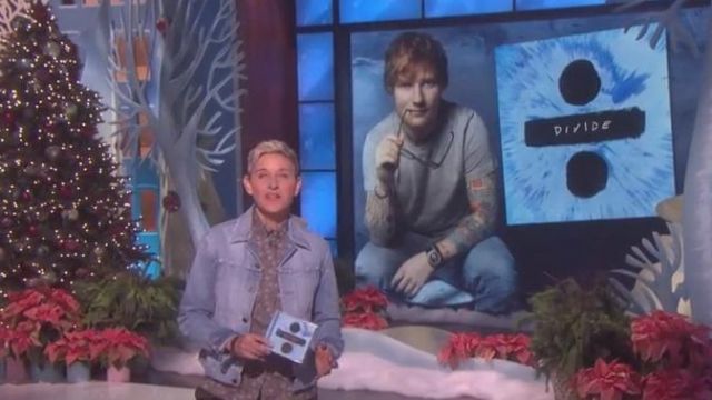 the album of Ed Sheeran that presents Ellen in the Ellen Degeneress show