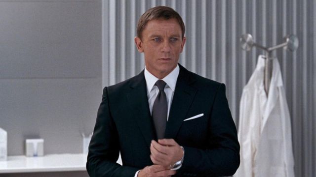 Dark Grey Necktie worn by James Bond (Daniel Craig) as seen in Quantum of Solace