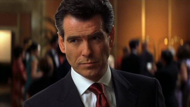 Burgundy Rubyeon Necktie worn by James Bond (Pierce Brosnan) as seen in Die Another Day