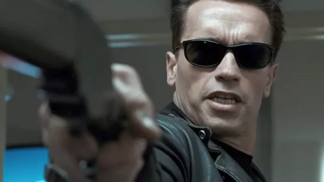 Sunglasses worn by the T-800 (Arnold Schwartzenegger) as seen in Terminator 2: Judgement Day wardrobe