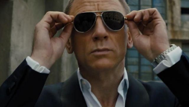 Les lunettes de soleil portées par James Bond (Daniel Craig dans Skyfall