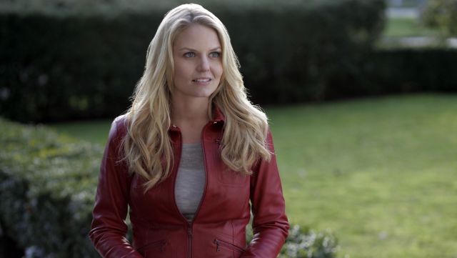 Red Leather Jacket worn by Emma Swan (Jennifer Morrison) as seen in Once Upon A Time S04E20