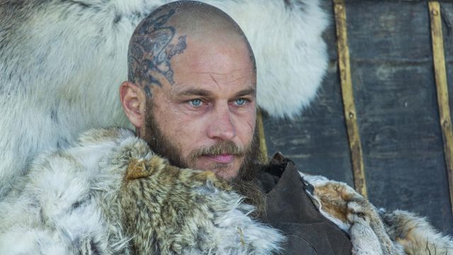 Temporary tattoos of Ragnar Lothbrok (Travis Fimmel) in Vikings