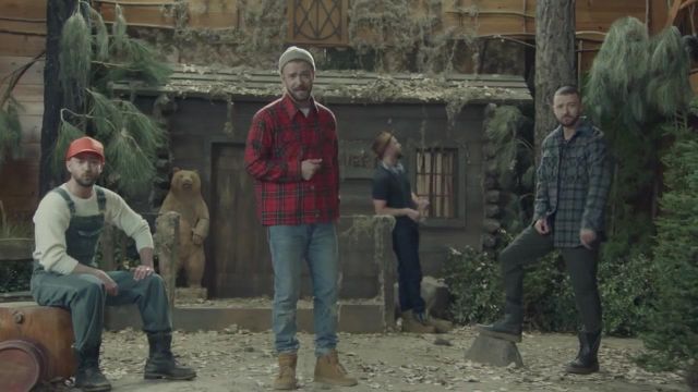 The jean of Justin Timberlake in her music video Man of The Woods