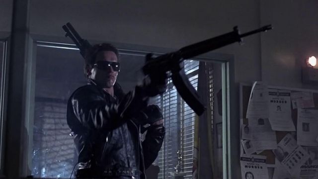 Leather Jacket worn by T-800 (Arnold Schwarzenegger) as seen in The Terminator