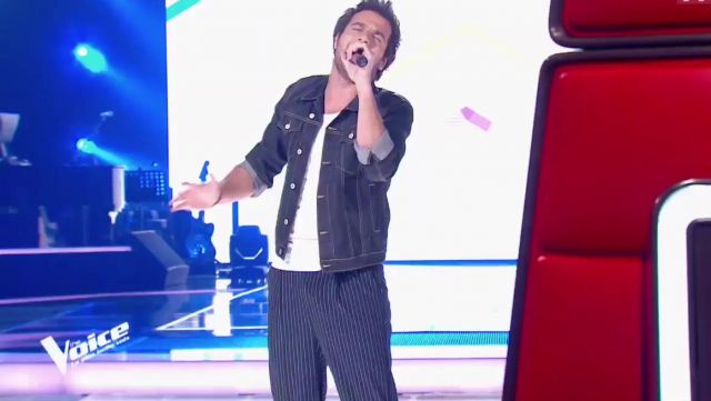 Le pantalon rayé d'Amir dans The Voice, la suite le 24.02.18