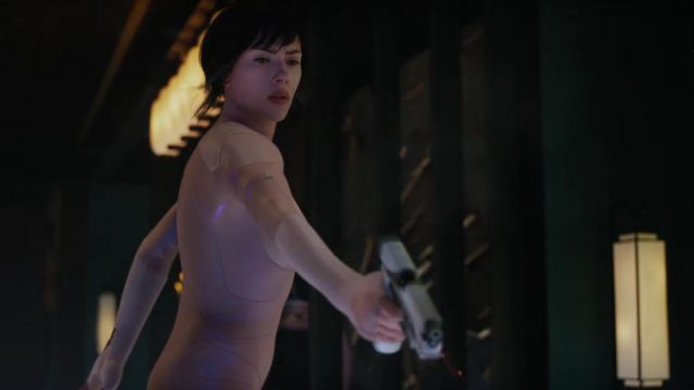The pistol of Major Motoko Kusanagi (Scarlett Johansson) in Ghost in The Shell