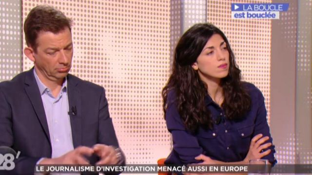 The shirt marine Emilie Chaudet in 28 minutes of the 01/03/2018