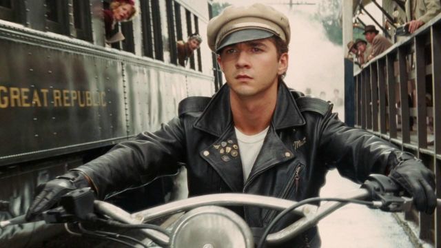 Biker Veste en Cuir portés par Mutt Williams (Shia Labeouf) comme on le voit dans Indiana Jones et le Royaume du Crâne de Cristal