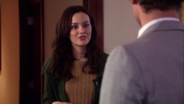 La veste verte portée par Blair Waldorf (Leighton Meester) dans Gossip Girl S01E10