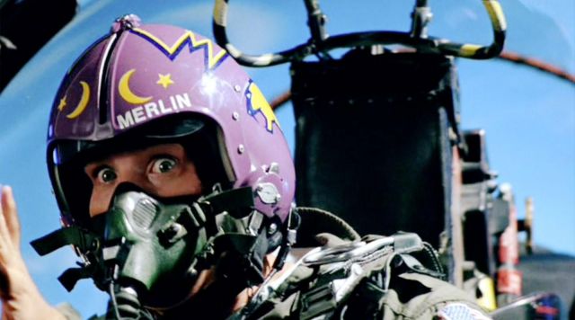 Le casque de pilote de Sam Wells /Merlin (Tim Robbins) dans Top Gun