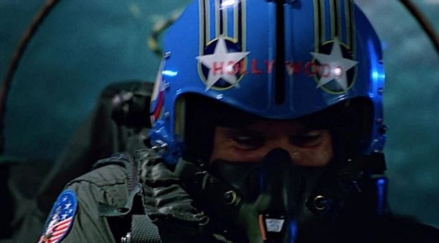 Le casque de pilote de Rick Neven / Hollywood (Whip Hubley) dans Top Gun