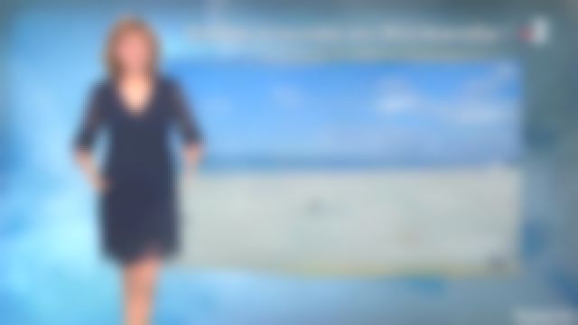 The Navy Dress Lace Valerie Maurice In The Weather Of France 2 Of The 06 03 2018 Spotern
