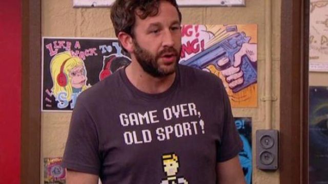 "Game Over, Old Sport" Tee worn by Roy (Chris O'Dowd) in The IT Crowd