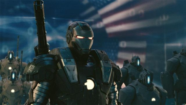 Rhodes' (Don Cheadle) War Machine in Iron Man 2