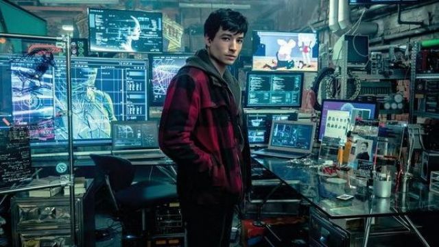 Plaid Jacket worn by Barry Allen (Ezra Miller) as seen in Justice League movie