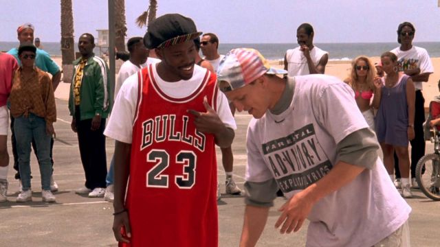 Le maillot numéro 23 des Chicago Bulls de Junior (Kadeem Hardison) dans Les blancs ne savent pas sauter