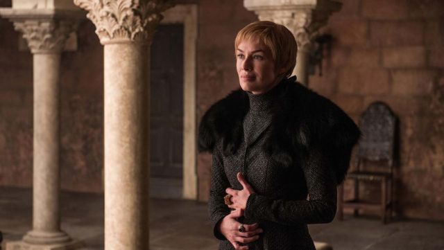 The wig of Cersei Lannister (Lena Headey) in Game of Thrones S07