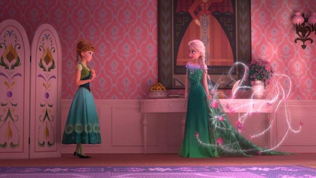 Elsa's spring wig as seen in Frozen