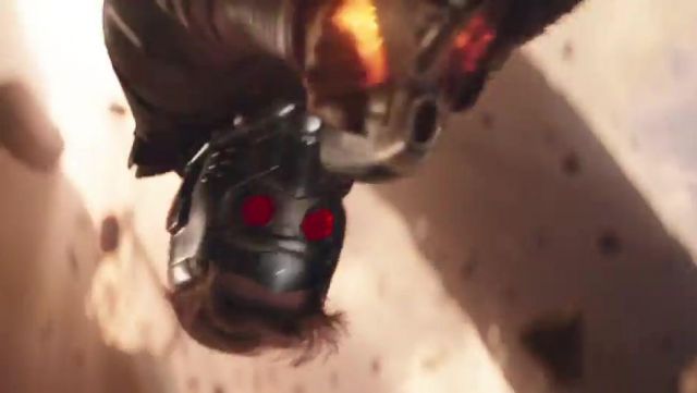 The replica kit of the helmet of Star Lord (Chris Patt) in Avengers : Infinity War