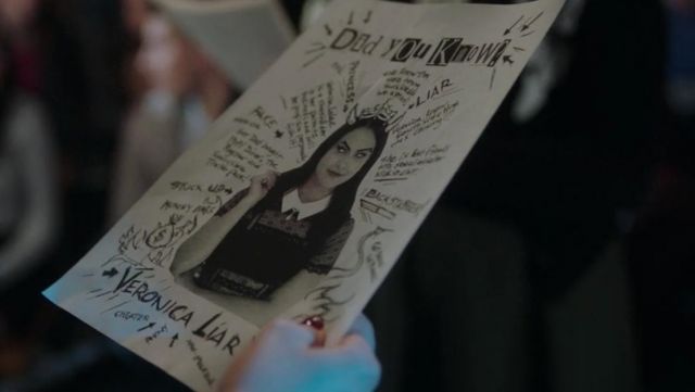 The black dress with lace Self Portrait of Veronica Lodge (Camila Mendes) in Riverdale S02E16