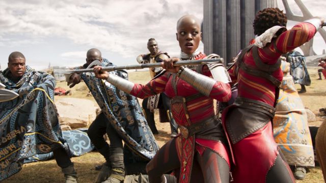 The lance guards the Dora Milaje in Black Panther