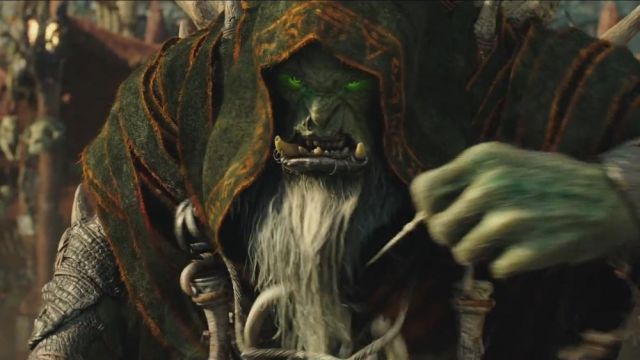 Le masque de Gul'dan (Daniel Wu) dans Warcraft, le commencement
